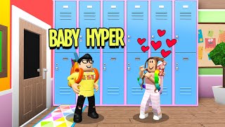 Baby Hyper Met His Girlfriend In School Roblox Bloxburg [upl. by Ashton702]