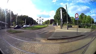 The Brussels Tram Route 7  Whole Tramline  Side View [upl. by Nairad]