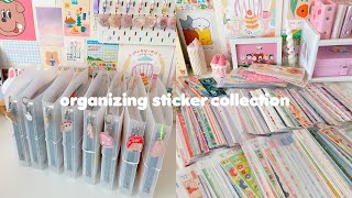 organizing my stationery collection  stickers ep1 ☆ [upl. by Suisyola]