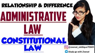 ADMINISTRATIVE LAW  Relationship between Constitutional Law amp Administrative Law [upl. by Asirahc461]