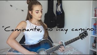 Joan Manuel Serrat  Cantares  Antonio Machado  LIVE  Cover by Aries [upl. by Ellirpa]