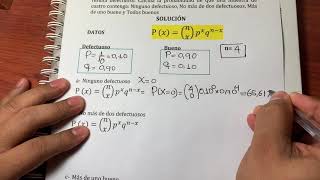 Distribución Binomial Ejercicio [upl. by Elbas]