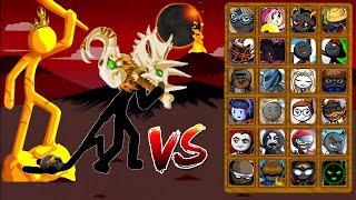 Insane Super Bosses Savage Vs All Tournament Characters  Hacker exe  Stick War Legacy [upl. by Penrose]