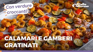 🦑 Calamari ripieni al forno  secondo piatto di mare facile [upl. by Ynatirb]