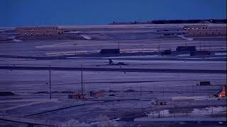 VIDEO  B1 bomber crashes at South Dakota Air Force base [upl. by Elinore261]