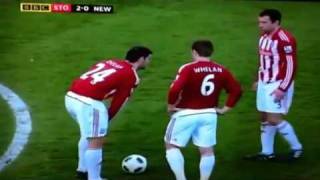 Higginbotham Free kick vs Newcastle United [upl. by Nebeur]