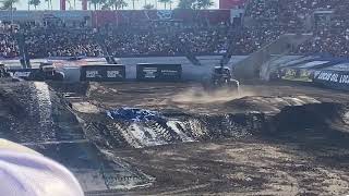 Monster Jam  TampaFL  2024  Show 2  Mohawk WarriorBryce Kenny Freestyle [upl. by Aveer]