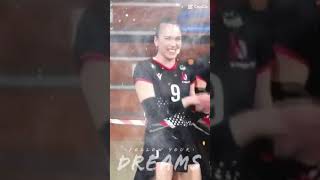 Yulia Gerasimova amp Melissa Vargas shorts volleyballmatch viral viralvideo [upl. by Ailedua]