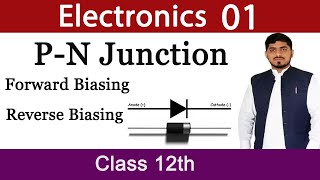 PN Junction  Forward Biasing  Reverse Biasing  Electronics  Chapter 18  Physics  BY Mubashar [upl. by Adarbil234]