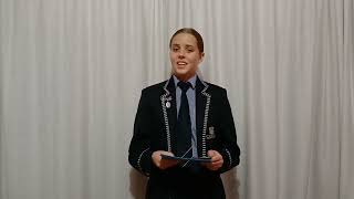 Hoërskool Curro Nelspruit  Mia Moller Radikale Redenaars 2023 [upl. by Aldora]