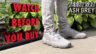 Yeezy 500 Ash Grey Unboxing amp Review Size Up for Perfect Fit [upl. by Neliac175]