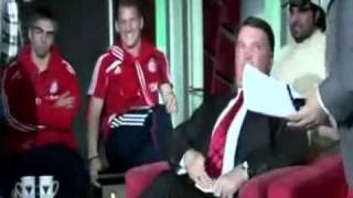 Schweinsteiger falls out of chair  FUNNY [upl. by Bust]