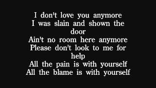 Quireboys  I Dont Love You Anymore lyrics [upl. by Alegnaoj]