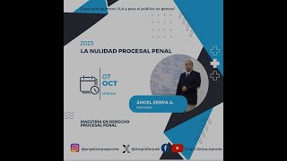 Ángel Zerpa A Inicio a la clasificación de las nulidades procesales penales conforme al COPP vzlano [upl. by Netty]