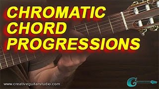 GUITAR THEORY Chromatic Chord Progressions [upl. by Arries]