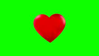 Beating Heart Green Screen  chroma key [upl. by Finah]