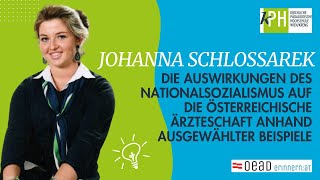 VWA Wettbewerb Sonderkategorie Anerkennungspreis Johanna Schlossarek [upl. by Arednaxela231]