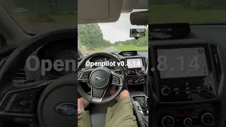 Openpilot takes curve on a back road [upl. by Atteynad]