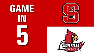 Game in 5 NC State Hockey vs Louisville October 20th 2024 [upl. by Llertrac]