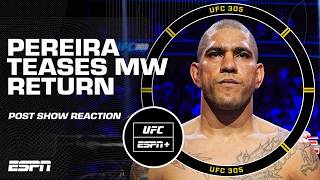 Alex Pereira says he’ll return to 185 ‘one more time’ on IG after UFC 305  ESPN MMA [upl. by Nedda]