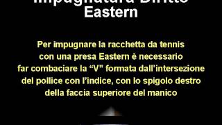 Impugnatura Diritto Eastern di una Racchetta da Tennis [upl. by Atiuqrahs]