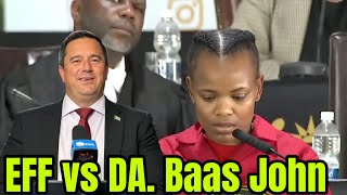 EFF vs DA Stop calling Steenhuisen Baas John [upl. by Anaila526]