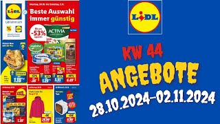 LIDL Prospekt  Angebote ab 28OKTOBER 2024  ORIGINAL KATALOG [upl. by Eberta792]