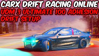 CarX Drift Racing Online  UDM 3 Ultimate Drift Setup  Tune [upl. by Edsel]