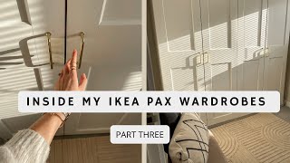 VLOG INSIDE MY IKEA PAX WARDROBES STYLING MY NEW DRESSING ROOM PART THREE Katie Peake [upl. by Riane]