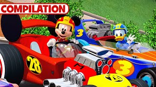 Mickey Mouse Compilation 🐭🏁  6 Full Episodes  Mickey and the Roadster Racers  disneyjr [upl. by Ardiedak]