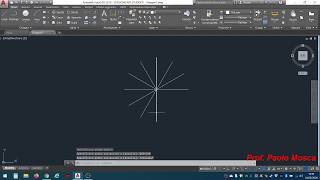 Coordinate polari relative Autocad  esercitazione raggiera  Prof Paolo Mosca [upl. by Epner]