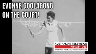 Timeless Tennis Historic Archive Footage of Evonne Goolagong on the Court [upl. by Oicnerolf]