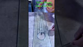 12mm Round Glass Cutting glasscutting shortvideo glass😱 [upl. by Marguerite]