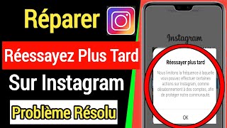 Instagram Réessayer Plus Tard Problème Résolu 2021  Réparer réessayer plus tard dans instagram [upl. by Aldredge]