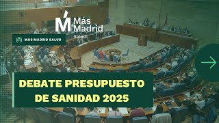 Marta Carmona y Mariana Arce Presupuesto Sanidad 2025 [upl. by Ainatnas]