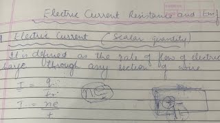 Electric current Resistance and EMF  class 12  explanation  part 1 [upl. by Carl]