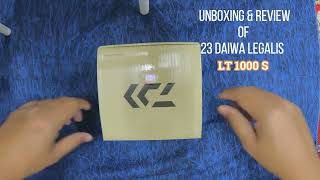 23 Daiwa Legalis LT1000S Unboxing [upl. by Chaim]