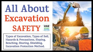 All About Excavation Safety  Types of Soil SlopingBenchingShoringShielding Hazard amp Precaution [upl. by Aicram]