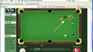 GameDuell Billiard eine perfekte Runde [upl. by Eelyrehc]