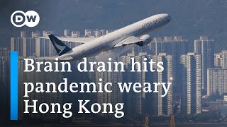 Companies and individuals leave Hong Kong over zeroCOVID policy  DW News [upl. by Calvano]