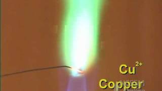 Flame Tests of Metal Ions With Labels [upl. by Boigie]