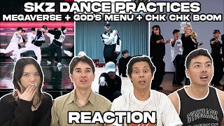 HOW HAVE WE NOT SEEN THESE  Stray Kids Dance Practice REACTION [upl. by Nednyl]