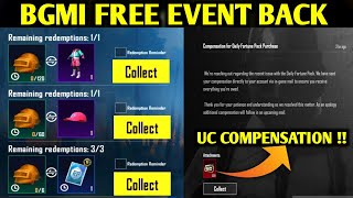 😍BGMI FREE ILLUMINATED EXCHANGE EVENT  GET FREE OUTFIT  UC COMPENSATION NOTICE IN BGMI🔥 [upl. by Gigi]