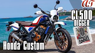 2024 HONDA CL500 Custom CL500 DIGGER  WHEELS amp WAVES Custom Contest  AampT Design [upl. by Lednahc350]