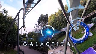 Galactica 4K MultiAngle On Ride POV  Alton Towers Resort [upl. by Byran906]