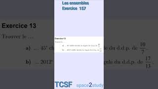 Exercice 157 Les ensembles TCSF Maths [upl. by Constantin]