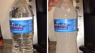 Water Instantly Freezes Inside Bottle [upl. by Bowles8]