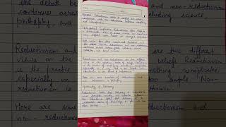 pyschology Assignment on Reductionism vs non Reductionism [upl. by Arraeic]