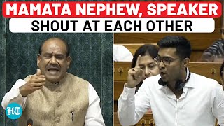 TMC’s Abhishek Banerjee Vs Speaker Om Birla In Lok Sabha  Parliament  Budget [upl. by Nosned]