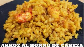 Arroz al horno de cabezas de pulpo y gambas [upl. by Aeuhsoj]